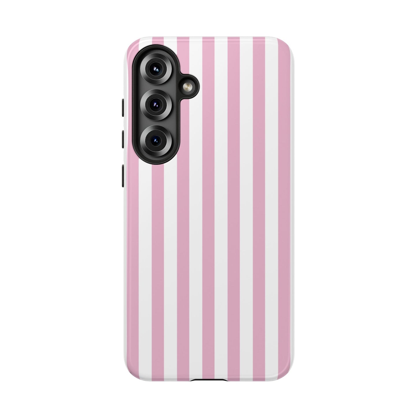 Pink Candy Stripe Phone Case – Coquette iPhone Case, Clean Aesthetic Girly Cover for iPhone & Samsung