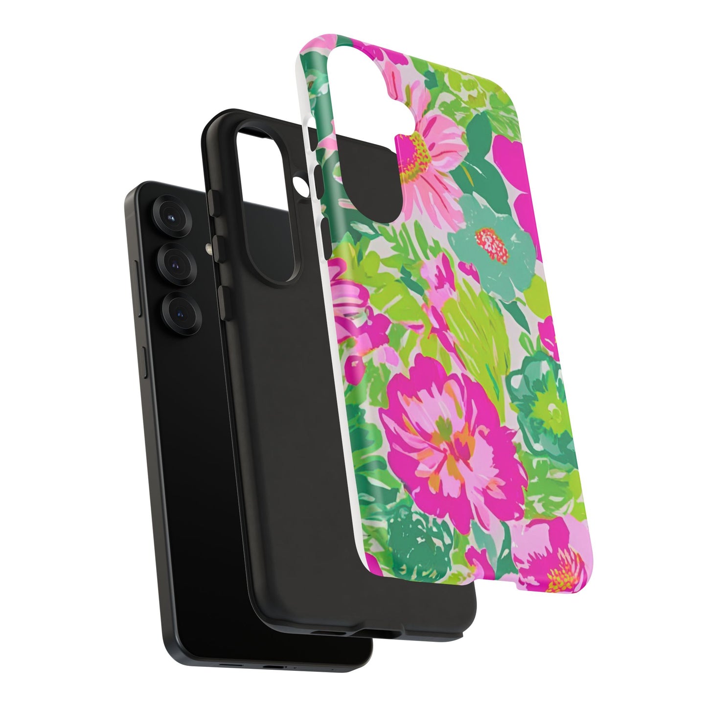 The Pretty in Palm - Preppy Bright Floral Phone Case for iPhone and Samsung