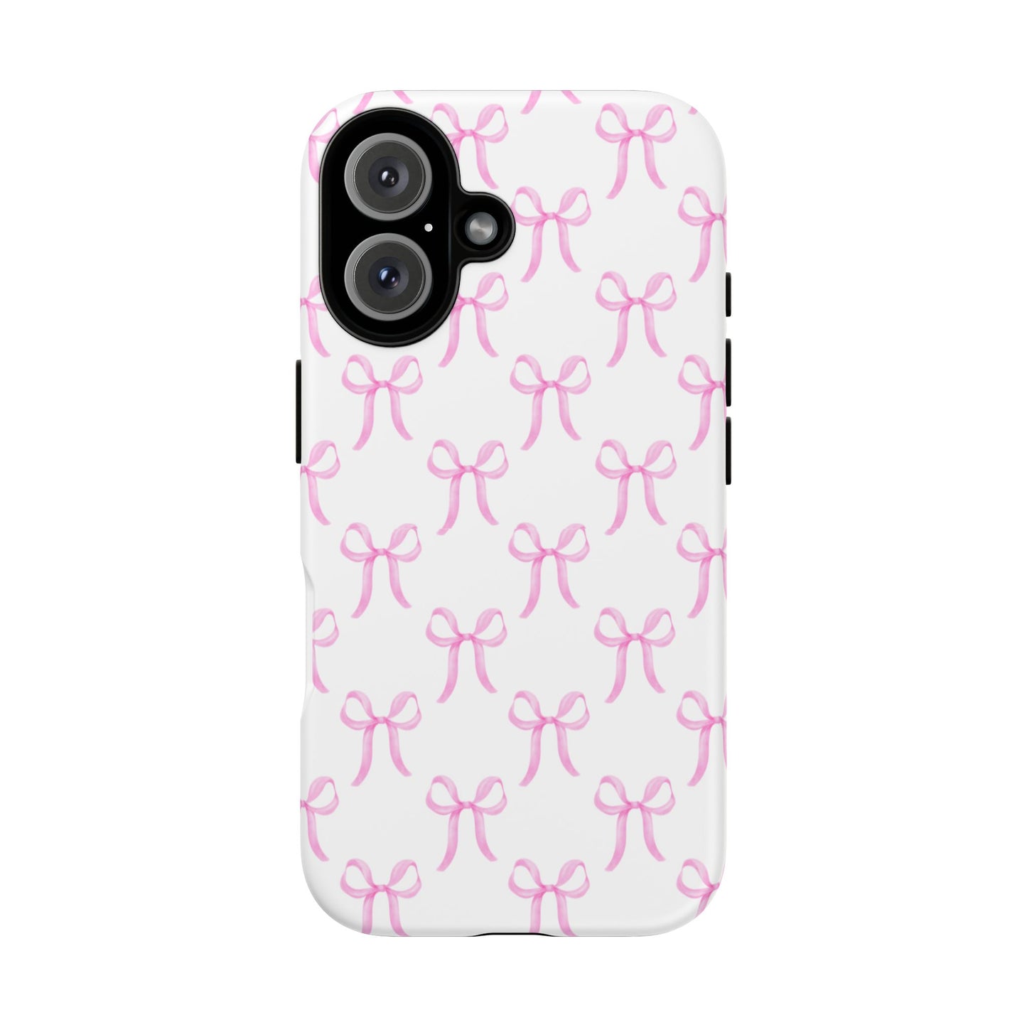 Girly Girl Preppy Soft Pink Bow Phone Case for iPhone and Samsung