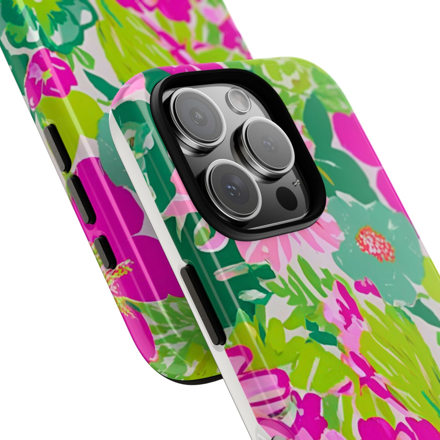 The Pretty in Palm - Preppy Bright Floral Phone Case for iPhone and Samsung