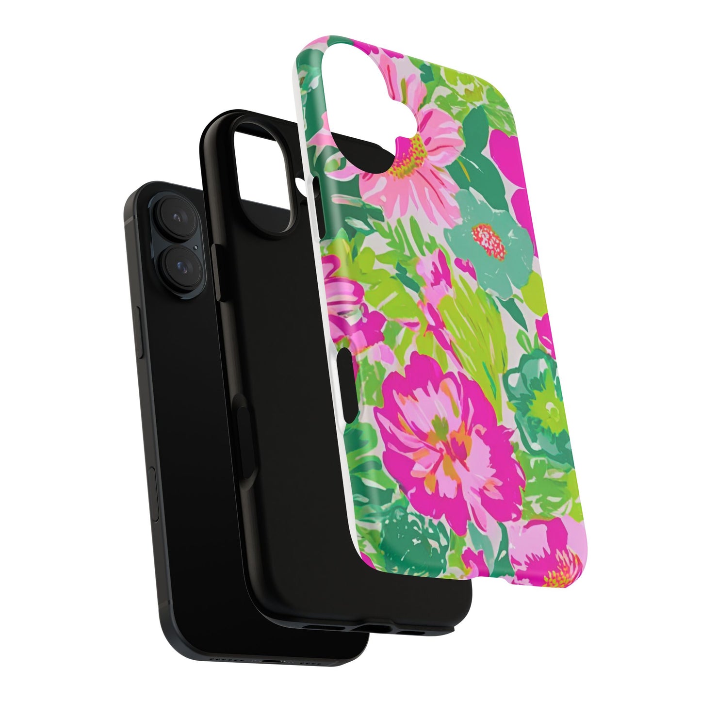 The Pretty in Palm - Preppy Bright Floral Phone Case for iPhone and Samsung